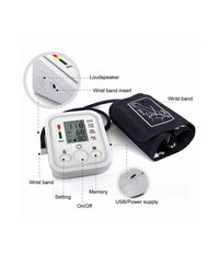 Misuratore Di Pressione Da Braccio Automatico Sfigmomanometro Aritmia         