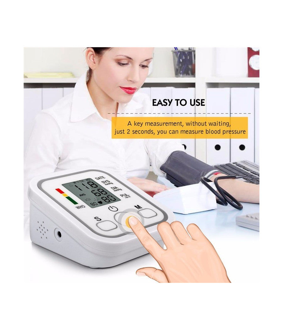 Misuratore Di Pressione Da Braccio Automatico Sfigmomanometro Aritmia         