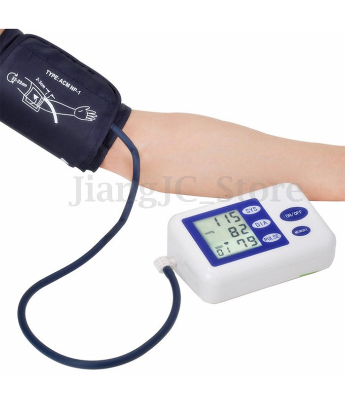 Misuratore Pressione Automatico Digitale Sfigmomanometro Battito Cardiaco         