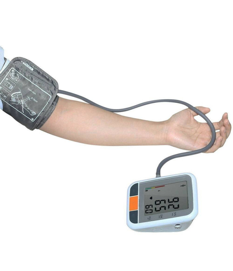 Misuratore Pressione Sanguigna Sfigmomanometro Automatico Da Braccio Aritmia         