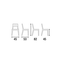 Set 4 sedie con schienale e seduta resina forata Tortora, ZZNLF6040