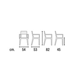 Set 4 sedie nere da giardino Nero, ZZNLF6013