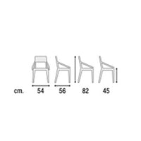 Set 4 sedie bianche di design da giardino Bianco, ZZNLF6050