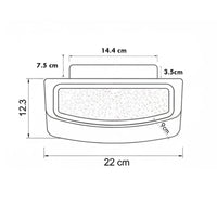 Applique lampada da muro parete in alluminio e vetro per esterno,doppia emissione luce, casa locali terrazza IP65 attacco E27 COLORE MARRONE