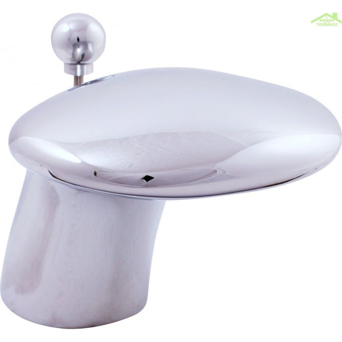 DANUBE Miscelatore vasca a cascata 3 fori con deviatore in ottone cromato