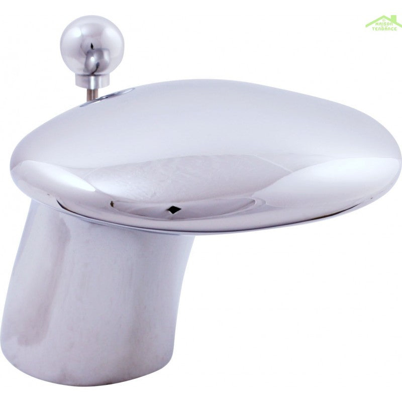 DANUBE Miscelatore vasca a cascata 3 fori con deviatore in ottone cromato