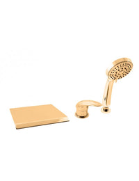 DANUBO miscelatore vasca cascata 3 fori ottone dorato