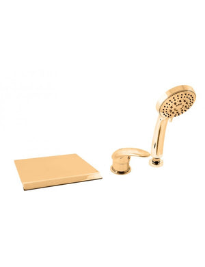 DANUBO miscelatore vasca cascata 3 fori ottone dorato