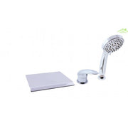 DANUBO rubinetto miscelatore vasca cascata 3 fori ottone cromato