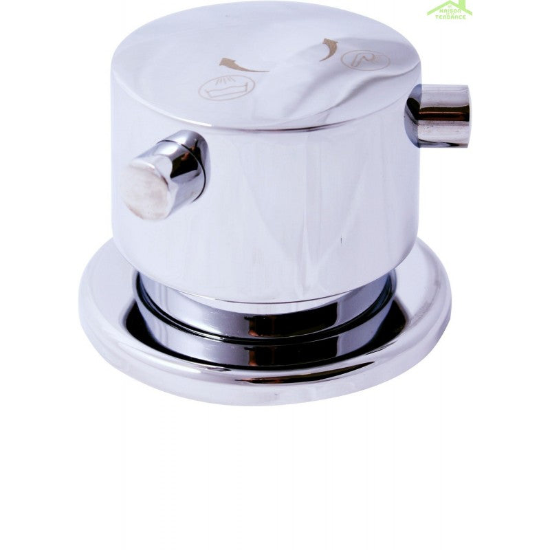 DANUBO miscelatore vasca a cascata con 4 fori in ottone cromato