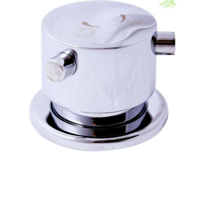 DANUBO miscelatore vasca a cascata con 4 fori in ottone cromato