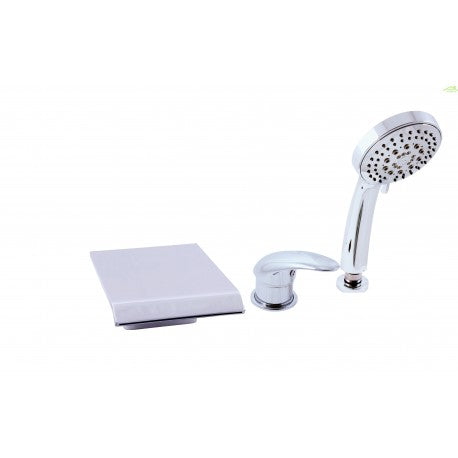 Miscelatore vasca a cascata DONAU 3 fori ottone cromato