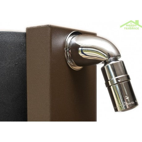 DUNAJ Miscelatore vasca a cascata a 4 fori con deviatore in ottone dorato