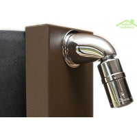 DUNAJ Miscelatore vasca a cascata a 4 fori con deviatore in ottone dorato