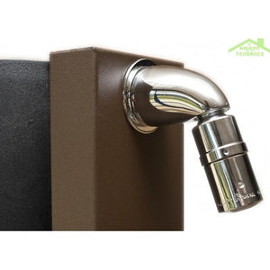 DUNAJ Miscelatore vasca a cascata a 4 fori con deviatore in ottone dorato