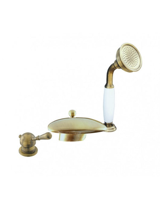 Miscelatore vasca con cascata LABE 3 fori in ottone