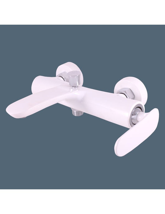 TIGRIS miscelatore vasca senza doccetta in ottone cromato bianco