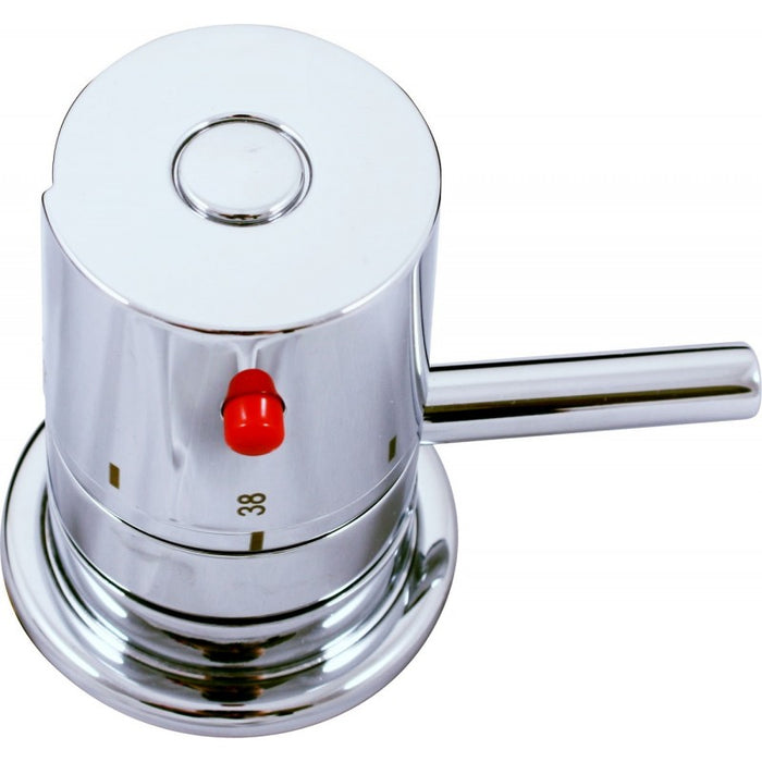 Miscelatore termostatico a cascata vasca di grandi dimensioni con 4 fori in ottone cromato