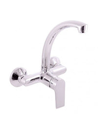 Miscelatore lavello a parete COLORADO in ottone cromato