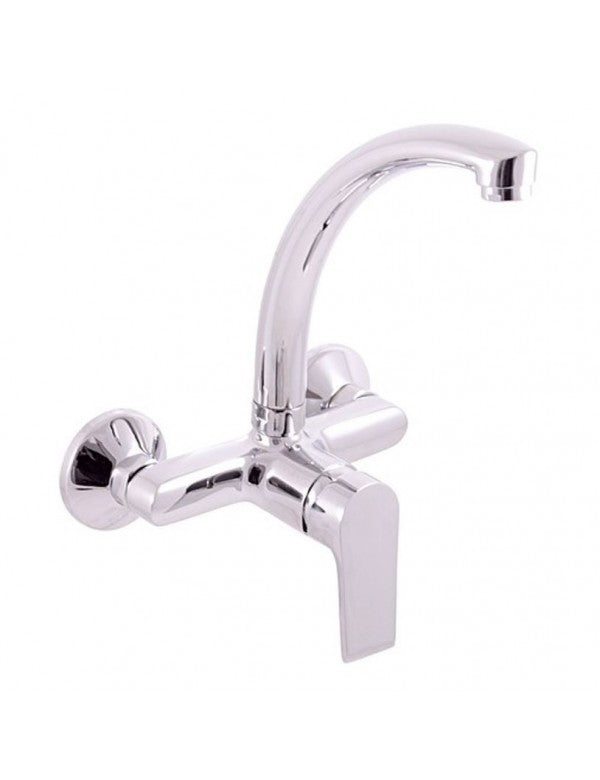 Miscelatore lavello a parete COLORADO in ottone cromato