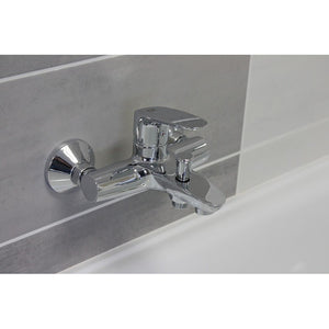 AMUR miscelatore vasca a parete con deviatore senza doccetta in ottone cromato