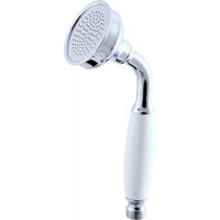 LABE miscelatore vasca a parete in ottone cromato, maniglia in ceramica con doccetta