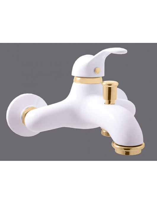 LABE miscelatore vasca a parete in ottone placcato oro bianco