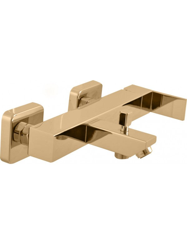 Miscelatore vasca a parete LOIRA in ottone dorato