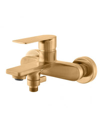 Miscelatore vasca a parete NIL in ottone placcato oro spazzolato