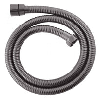 Miscelatore vasca a parete NIL in ottone grigio metallo lucido con doccetta