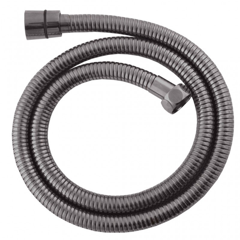 Miscelatore vasca a parete NIL in ottone grigio metallo lucido con doccetta