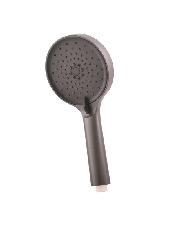 Miscelatore vasca a parete NIL in ottone grigio metallo lucido con doccetta