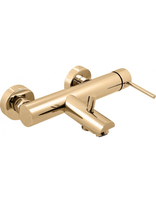 SEINA miscelatore vasca a parete in ottone cromato dorato