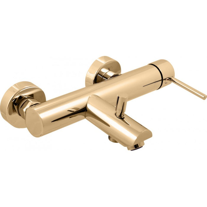 SEINA miscelatore vasca a parete in ottone cromato dorato