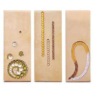 Miscelatore vasca ROYAL in pietra con doccetta in ottone dorato