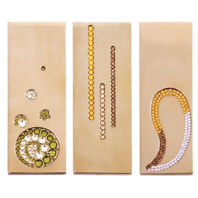 Miscelatore vasca ROYAL in pietra con doccetta in ottone dorato