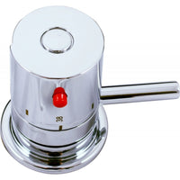 Miscelatore termostatico vasca a 3 fori con cascata in ottone cromato