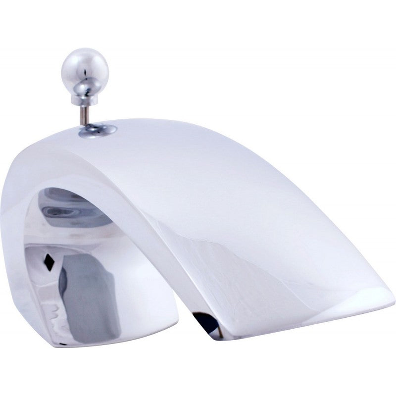 Miscelatore termostatico per vasca con cascata a 3 fori in ottone cromato