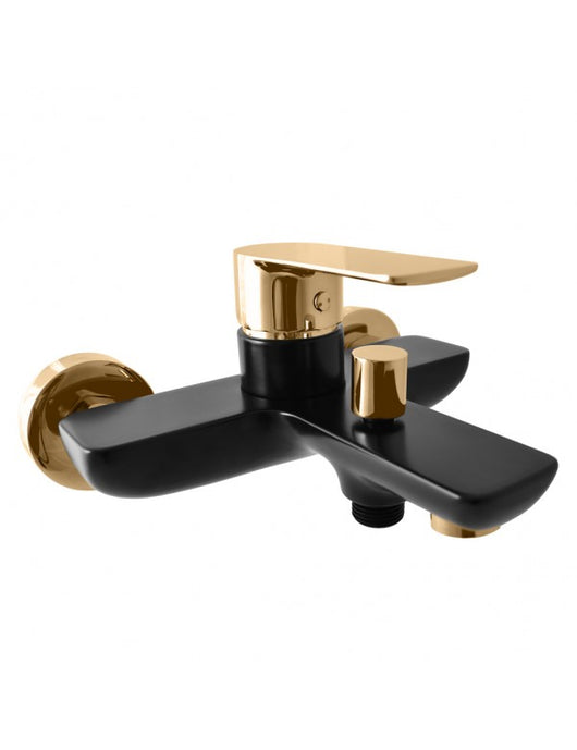 Miscelatore vasca VLTAVA in ottone oro nero opaco