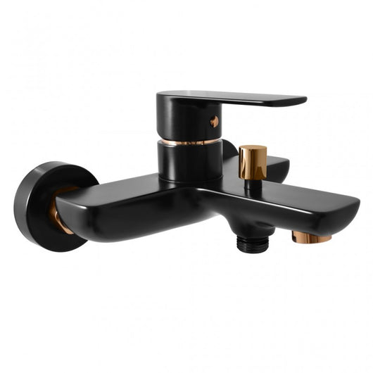 Miscelatore vasca VLTAVA in ottone placcato oro nero