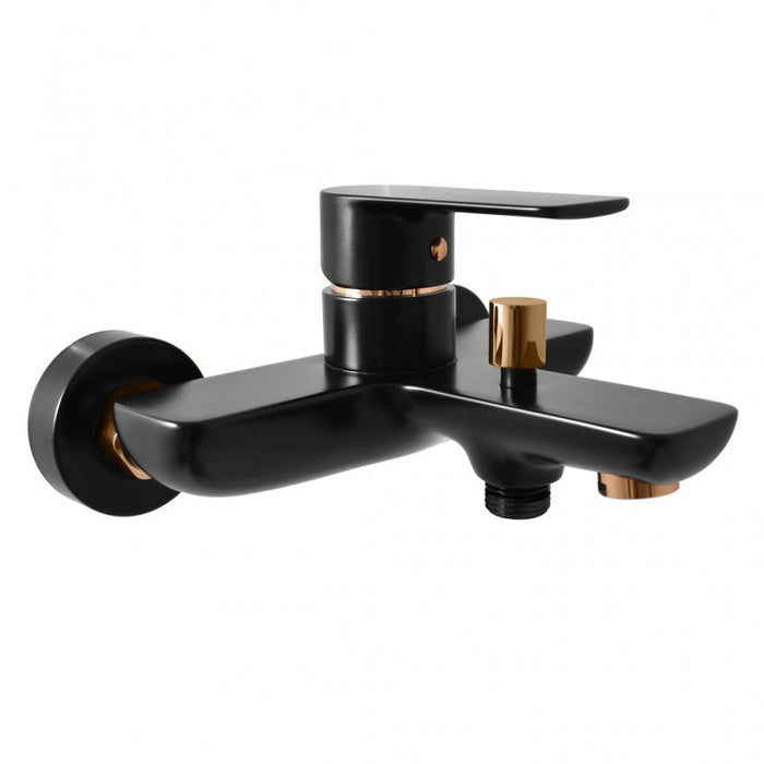 Miscelatore vasca VLTAVA in ottone placcato oro nero