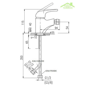 YUKON Miscelatore Vasca con Doccetta in Ottone Cromato