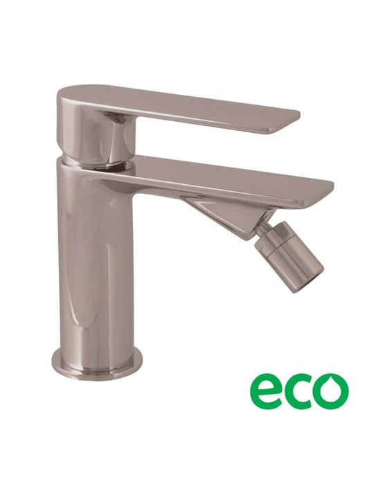 Miscelatore bidet da appoggio NIL in metallo lucido ottone grigio senza sifone