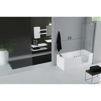 YUKON Miscelatore Bidet a Piantana Fissa con Doccetta in Metallo Spazzolato Ottone Grigio