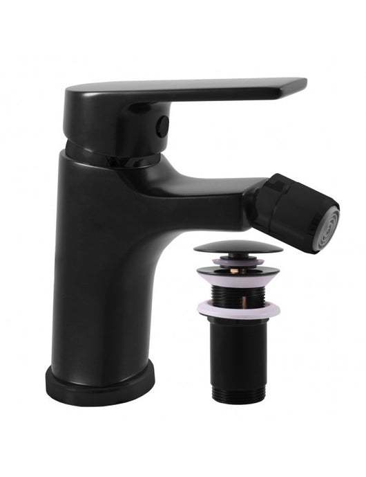 Miscelatore bidet COLORADO in ottone nero con sifone