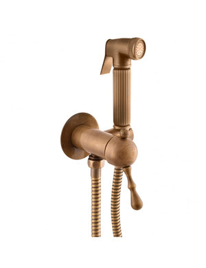 Miscelatore bidet, WC incasso LABE con doccetta ottone bronzo