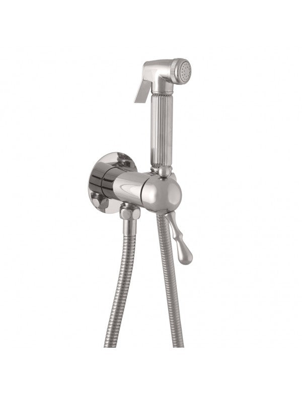 Miscelatore bidet, WC incasso LABE con doccetta in ottone cromato