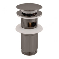 YUKON Miscelatore per bidet in metallo spazzolato in ottone grigio con sifone