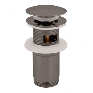 YUKON Miscelatore per bidet in metallo spazzolato in ottone grigio con sifone