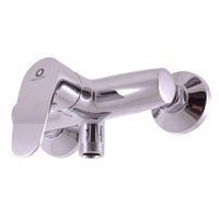 AMUR miscelatore doccia con doccetta di supporto fisso in ottone cromato